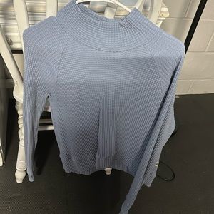 Blue, Ribbed Crew Neck, North Face